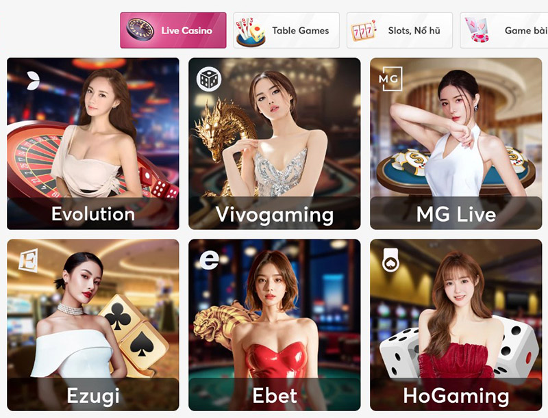 Sảnh casino trực tuyến